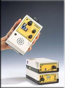 Photo of Anabat Detector, used to record bat calls and outputting for listening by the human ear
